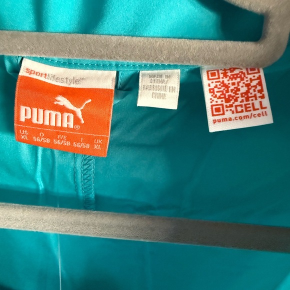 Puma Aqua Blue Windbreaker Jacket - Picture 11 of 16